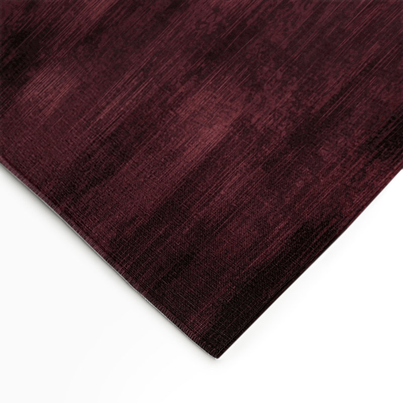 Tapis rouge abstrait intérieur et extérieur, Rectangle 5 pi x 7 pi