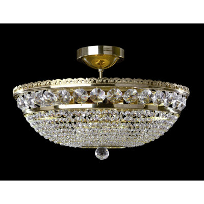 Crystal Semi Flush Mount