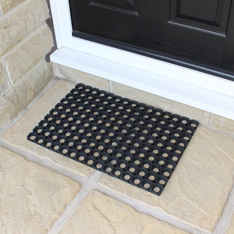 Interlocking Non-Slip Doormat, 16'' W x 24'' L