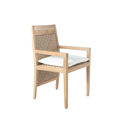 Chaise avec accoudoirs Savannah - Teck naturel