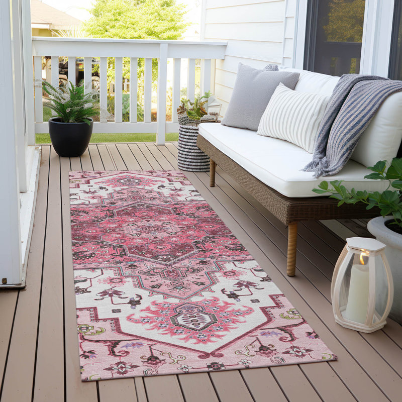 Machine Washable Indoor/Outdoor Chayden ACN1036 Rug, Runner 2'3" x 7'6"