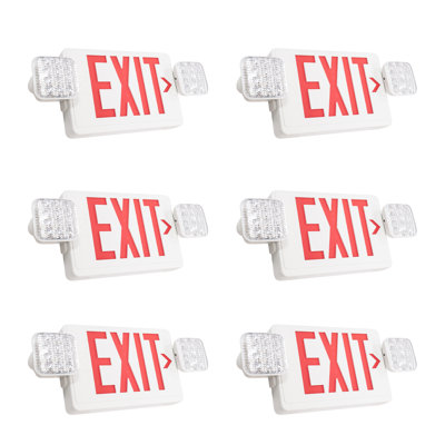MW LIGHTING LED Emergency Light,Exit Sign Light With Emergency Backup Ni-cd Battery