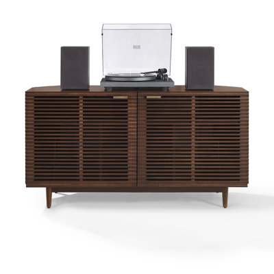 Cameron Corner Record Player Cabinet With Vinyl Storage by George Oliver