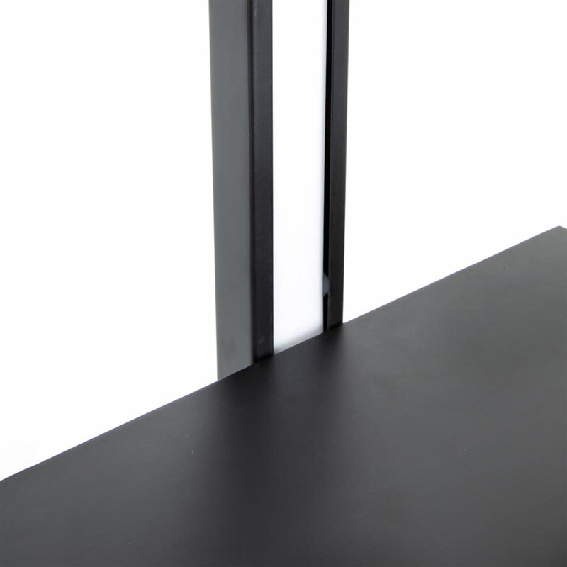 74.2'' Black Column Floor Lamp