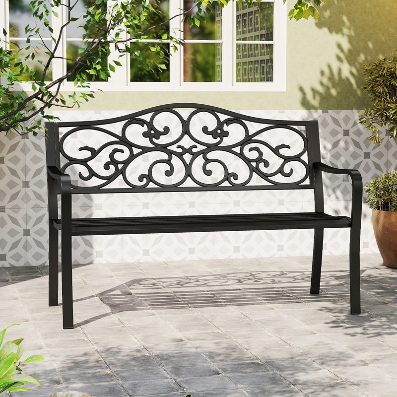 Metal Park Bench