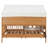 Full Size House Bed with 2 Large Drawers, Side Bookshelf with LED Strip for Kids' Imaginative Play and Storage-803586003