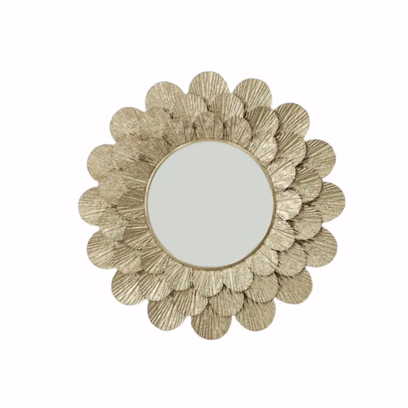 Deverel Metal Round Wall Mirror