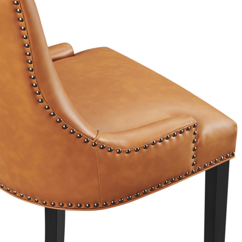 Chaise en cuir Marquis, Brun clair, 1