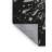 Machine Washable Carlstadt Modern Geometric Shapes Rug in Gray – Black Binding-2069199834