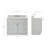 Hamlet 43'' Single Bathroom Vanity with Carrara Marble Top-60199502