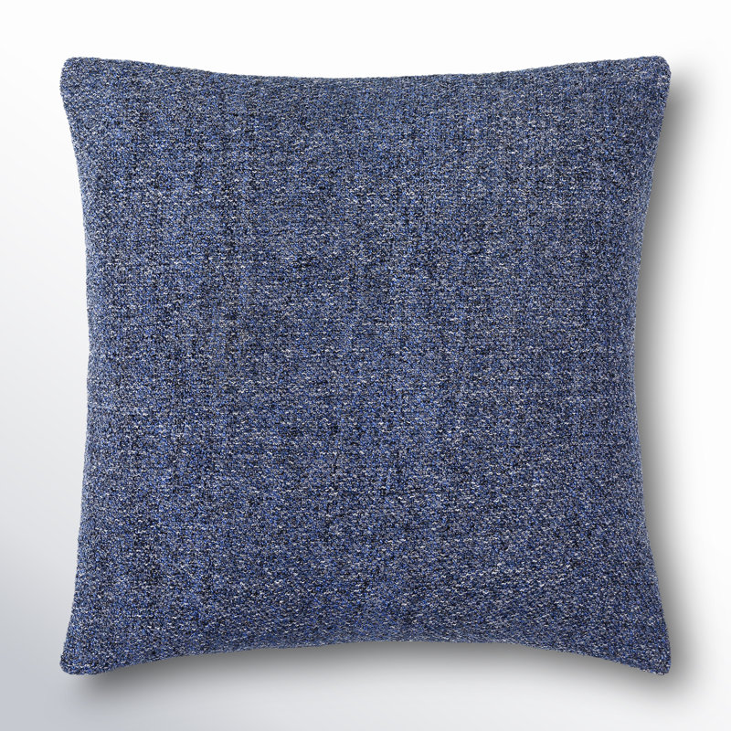 Coussin décoratif Amalfi Boucle, Housse de coussin seulement - sans coussin, 20 po x 20 po, Marine