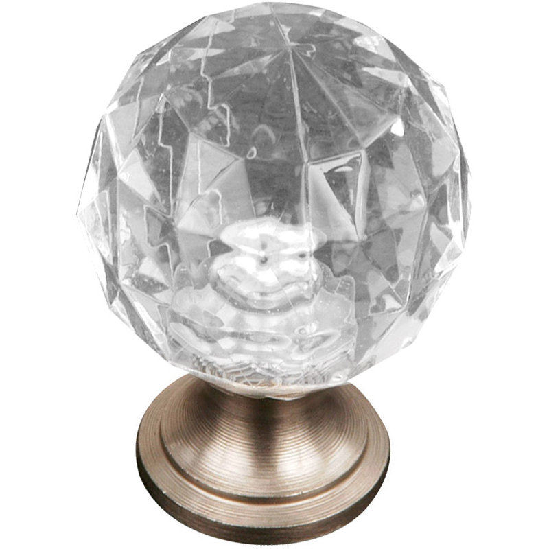 CK Series 1 1/8" Diameter Round Knob, Satin Nickel (Pewter)