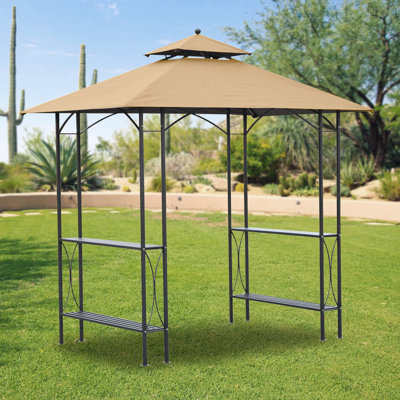 Garden Winds Beige Fabric Replacement Canopy for Gazebo
