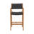 GENESEE WICKER & WOOD BAR STOOL