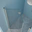 Porte de douche l 30 po x H 72 po avec verre trempé, finition nickel brossé - construction, durabilité à long terme des matériaux, 180 charnières rotatives