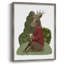 Latte Moose in Sweater Framed Print - Solid Wood-1692435057