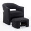 Fauteuil demi-tonneau avec repose-pieds Torence-1459439864