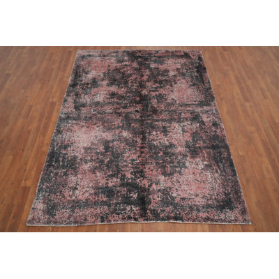 Tapis rose et gris Elegance