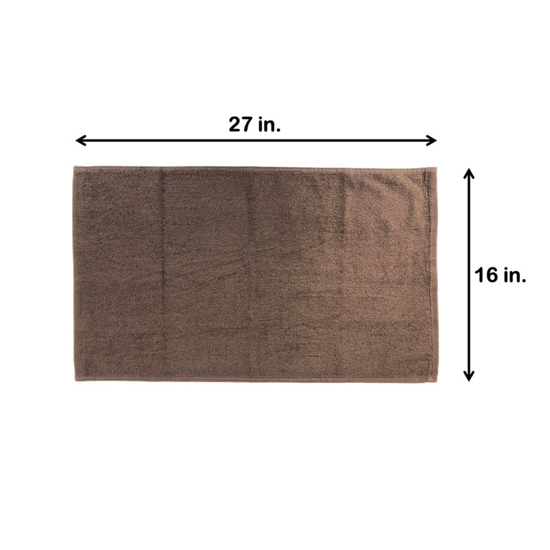 Essuie-mains 100% coton Shirli, Brun