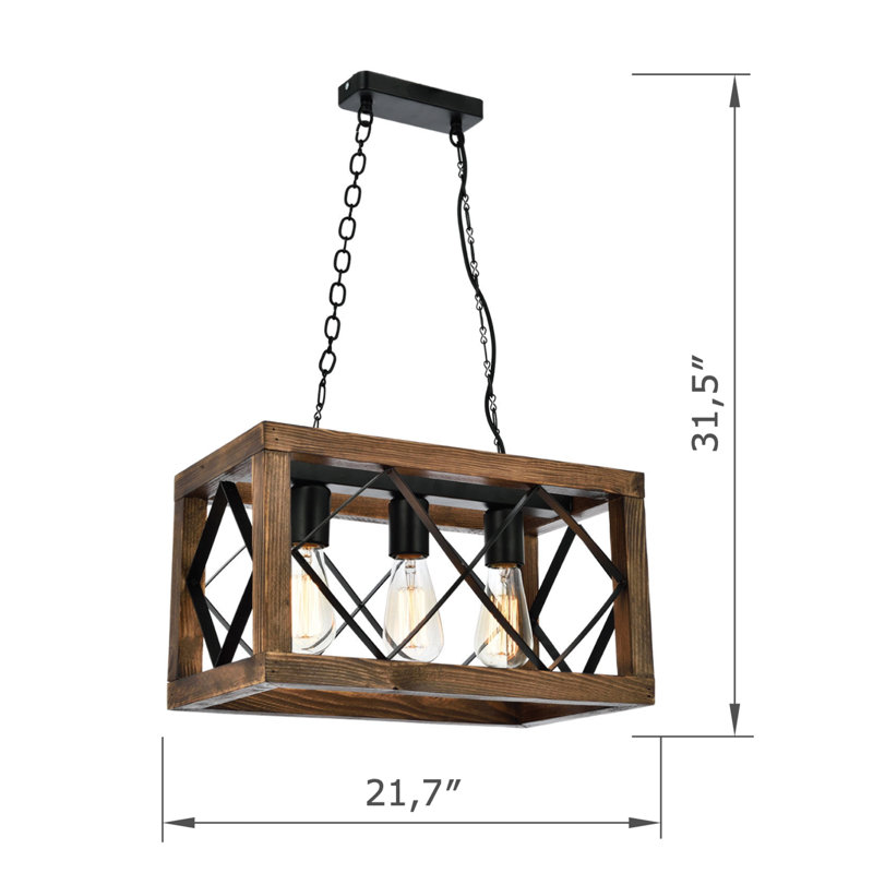 Luminaire suspendu pour îlot de cuisine à hauteur réglable
