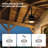 19.7" Outdoor Waterproof Caged Ceiling Fan with Light Kit and Remote Control-1930109324