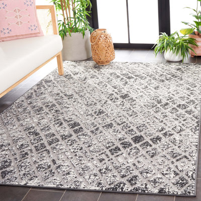Tapis d'intérieur / extérieur à motif géométrique Brixwood Performance
