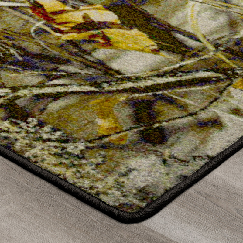 Realtree MAX-4 Rustic Camouflage Area Rug, Rectangle 5'4" x 7'8"