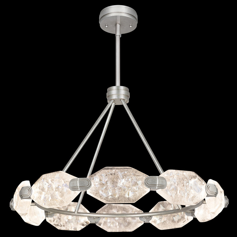 Allison Paladino 20 - Light LED Chandelier, Platinized Silver