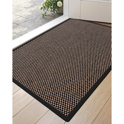 Thin Entryway Indoor Door Mat 24x36, Non Slip Rubber Backing Inside Entry Mat