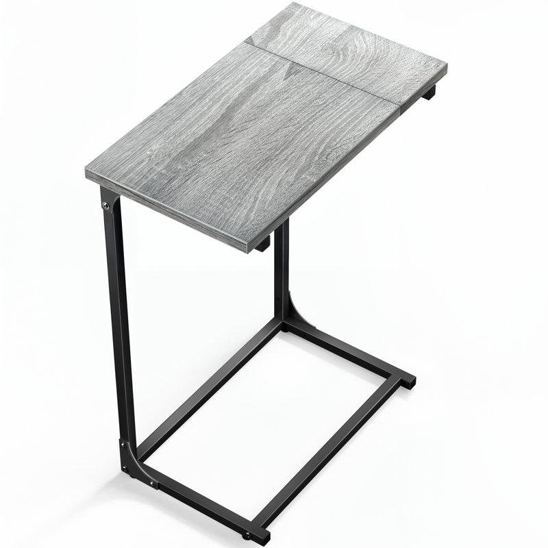 Table de bout moderne, tables de chevet pour le salon, table d'appoint pour le rangement de petits espaces, Gris