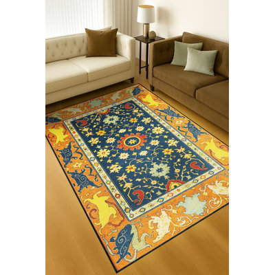 Tapis blanc tissé à motif lavable Mosso