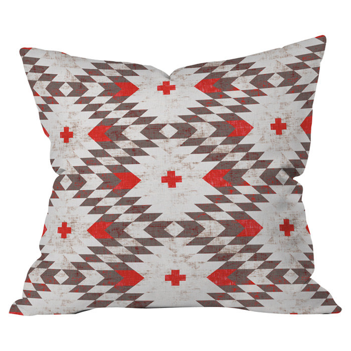 Native Rustic Indoor/Outdoor Throw Pillow