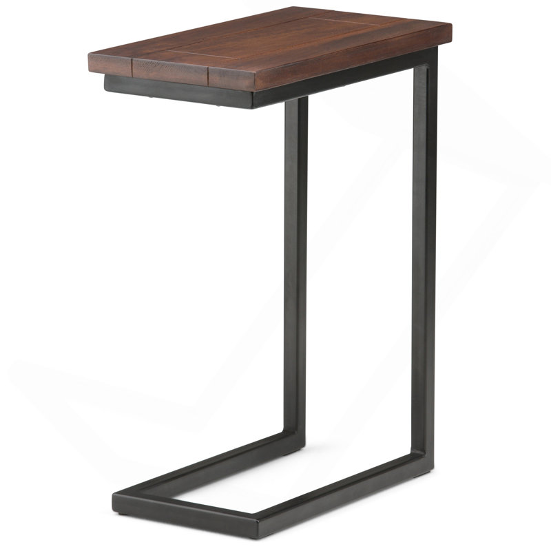 C Side Table - Dark Cognac Brown