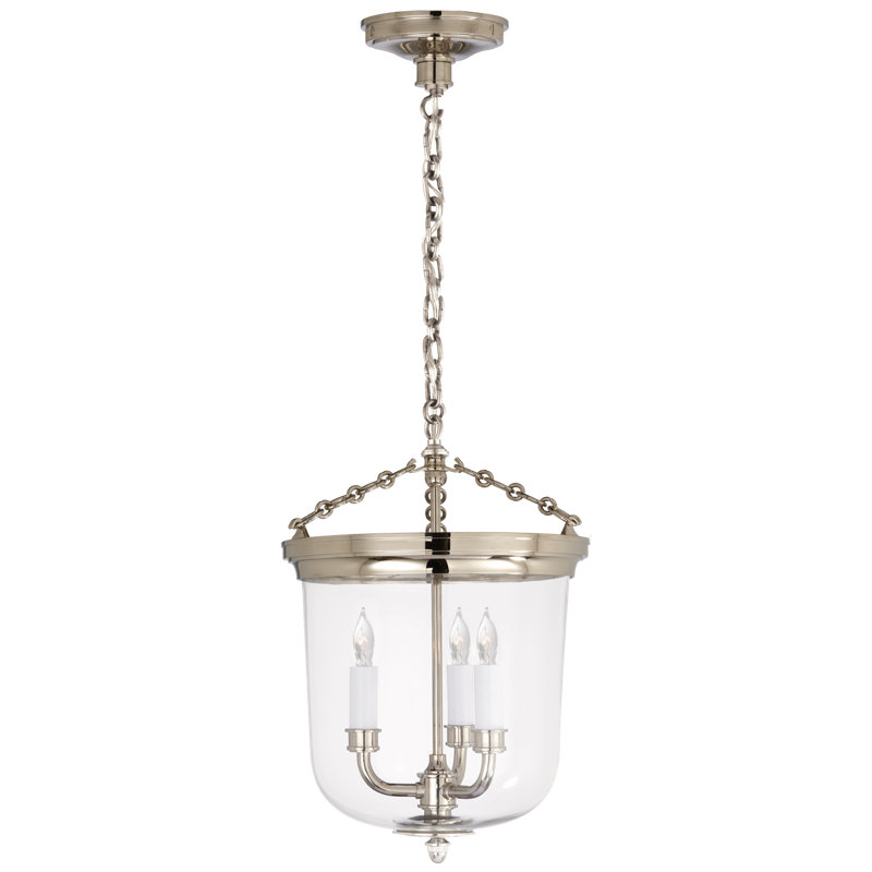 Thomas O'Brien Merchant Lantern, Polished Nickel