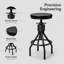 Tabouret de bar pivotant en bois massif à hauteur réglable-163467170-212191559