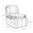 Coleen Genuine Leather Power Recliner-2003014830