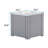 Olney Aluminum Outdoor Propane/Natural Gas Fire Pit Table with Hidden Fuel Tank Storage