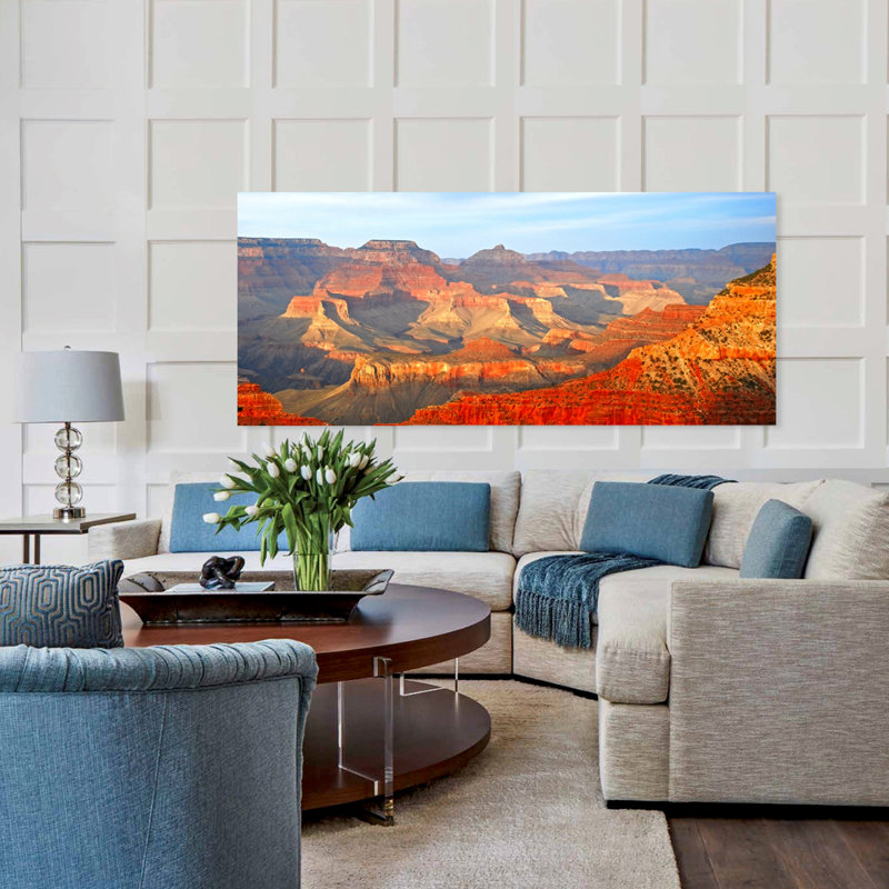 Amber Mountain Majesty - photographie sans cadre, Aluminium