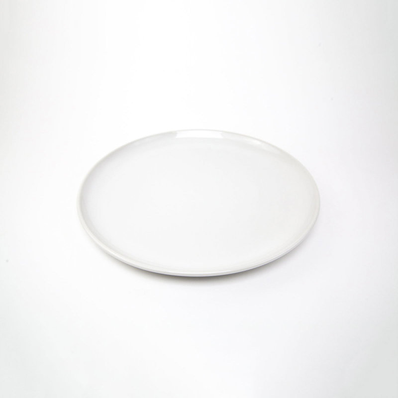 Borgen Pearl Ceramic Dinner Plate with Slight Lip