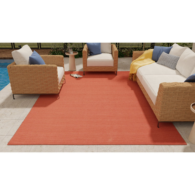 Theo Flatweave Indoor/Outdoor Area Rug, Rectangle 10' x 14'