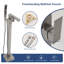 Robinet de baignoire autoportant à fixation au sol Robinet de baignoire en laiton avec douche à main