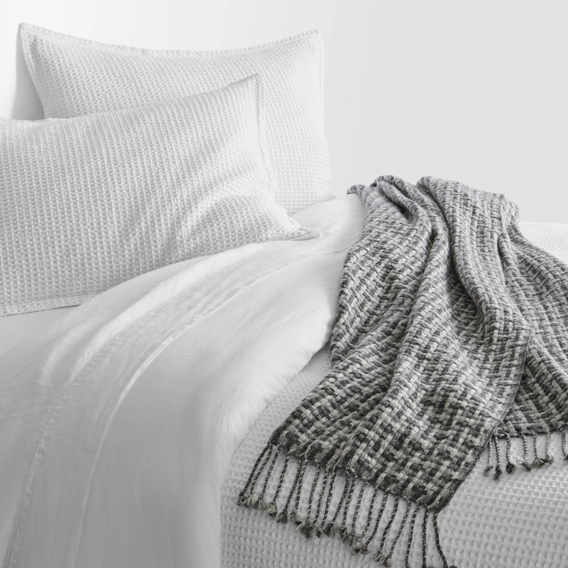 Chaperone Hand Woven Throw Blanket, Gray