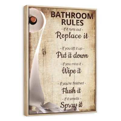 Des règles amusantes pour la salle de bain