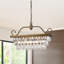 Lustre étagé unique à 4 lumières avec détails en cristal Braiden-22986195