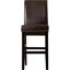 Tabouret de comptoir rembourré 30 po avec structure en bois massif (ensemble de 2)