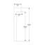 Moulure en polystyrène à fort impact blanc 7/8 po x l 4 po x L 78-3 / 4 po