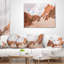 Coussin lombaire paysage fantastique