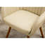 Chaise d'appoint brun clair - Finition brune et mousse confortable avec coussin haut-1634468564
