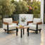 Outdoor 2 - Person Seating Set With Cushions