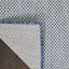 Tapis bleu tissé à la machine 8 pi